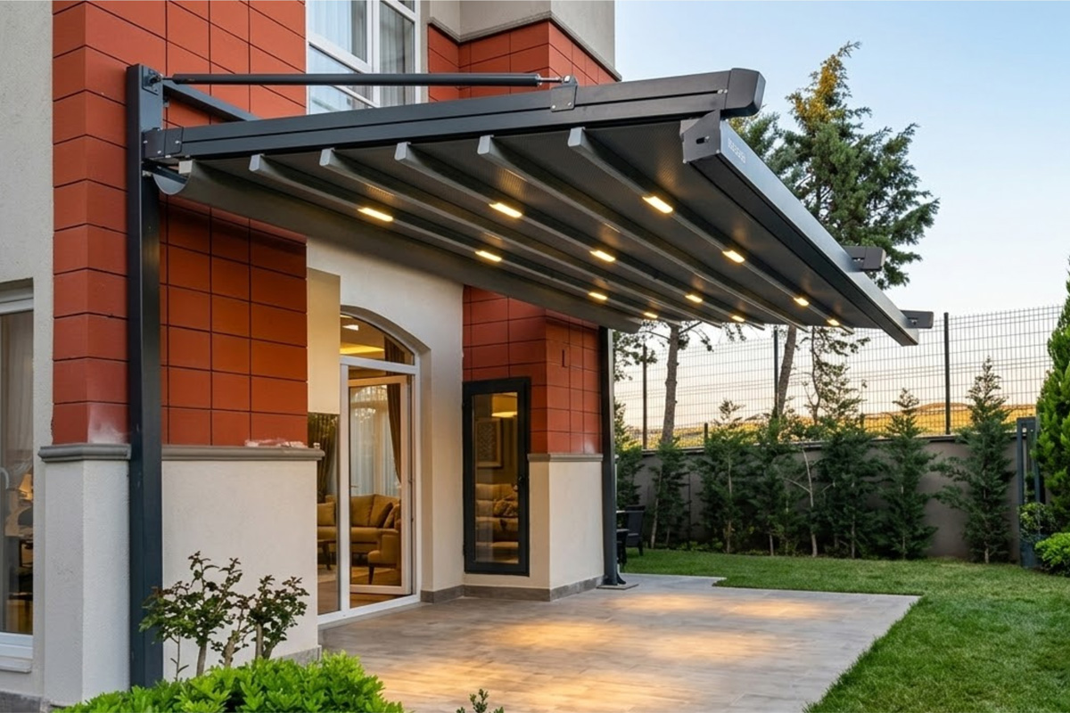 Pergola LED Lounge Abend Hannover